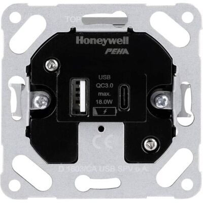 Peha by Honeywell USB-Ladestation D 1603/CA - 2 USB, IP20 Peha by Honeywell USB-Ladestation D 1603/CA - 2 USB, IP20