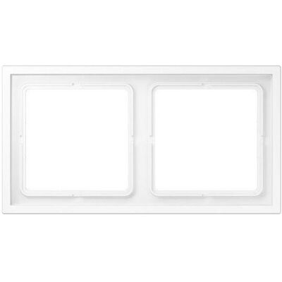 Jung Rahmen 2-fach, Weiß, 81x152mm - Rahmen für Schalter Jung Rahmen 2-fach, Weiß, 81x152mm - Rahmen für Schalter