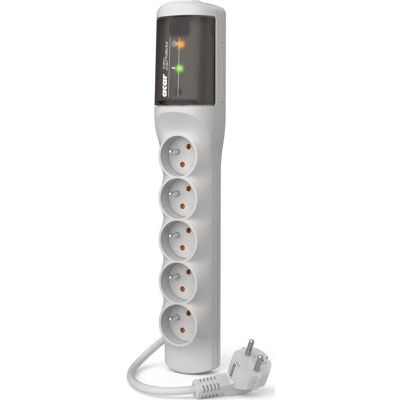 Acar - XP Easy Überspannungsschutz 5 Steckdosen 1.5 m grau W2336 - Power Strip Acar - XP Easy Überspannungsschutz 5 Steckdosen 1.5 m grau W2336 - Power Strip