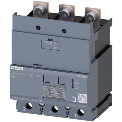 Siemens 3VA9123-0RL30 - Fehlerstrom-Schutzgerät Typ A - Kompakt 3-polig Siemens 3VA9123-0RL30 - Fehlerstrom-Schutzgerät Typ A - Kompakt 3-polig