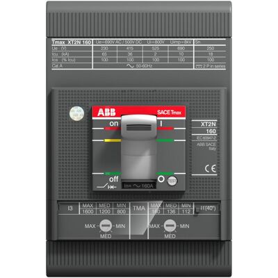 Thomas & Betts, Schutzschalter, ABB XT2L 160 TMD 3,2-3 Leistungsschalter 1 St. Einstellbereich (Strom): 32 A (m Thomas & Betts, Schutzschalter, ABB XT2L 160 TMD 3,2-3 Leistungsschalter 1 St. Einstellbereich (Strom): 32 A (m