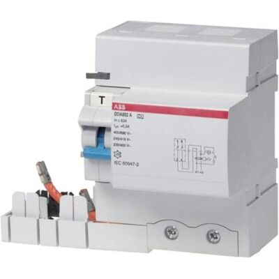 ABB, Verteilerschrank Zubehör, DDA802A-63/0,03 FI-Block für S802 2P Typ 2CSB802101R1630 ABB, Verteilerschrank Zubehör, DDA802A-63/0,03 FI-Block für S802 2P Typ 2CSB802101R1630