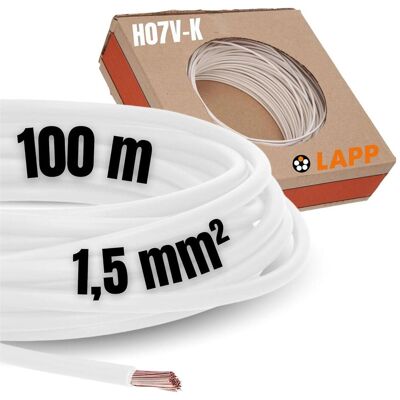 Lapp, Kabelleitung, H07V-K 1X1,5 WH (100 m) Lapp, Kabelleitung, H07V-K 1X1,5 WH (100 m)