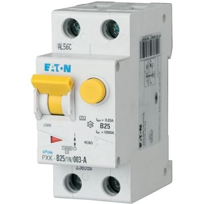 Eaton 236966 PXK-C25/1N/003-A 25A FI/LS-Schalter DIN-Montage Eaton 236966 PXK-C25/1N/003-A 25A FI/LS-Schalter DIN-Montage