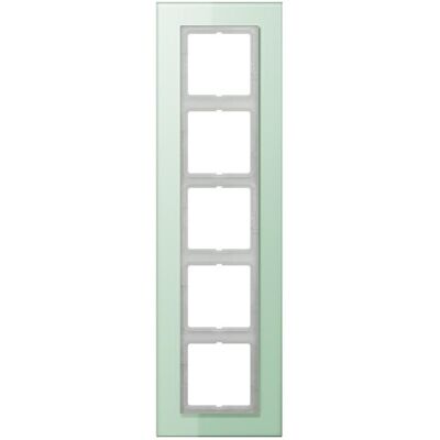 JUNG LSP985GLAS - 5-fach Rahmen für Schalter - Glas-Optik JUNG LSP985GLAS - 5-fach Rahmen für Schalter - Glas-Optik