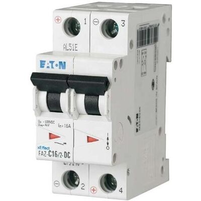 Eaton Schutzschalter, MOE FAZ-C50/2-DC LS-Schalter C-Char 50A, 2p, DC Eaton Schutzschalter, MOE FAZ-C50/2-DC LS-Schalter C-Char 50A, 2p, DC