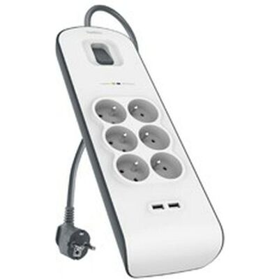 Belkin Steckdosenleiste, BSV604ca2m Weiss 6 AC-Ausgänge 2 m (6x, 2 m) Belkin Steckdosenleiste, BSV604ca2m Weiss 6 AC-Ausgänge 2 m (6x, 2 m)