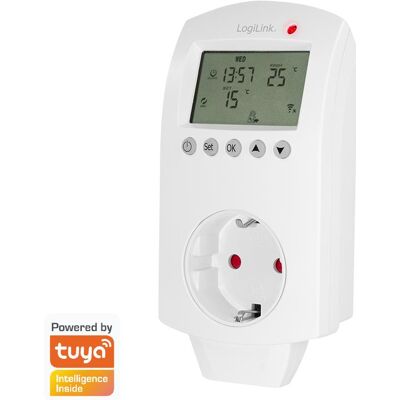 LogiLink Wi-Fi intelligenter Thermostat-Stecker - Smart Home, Tuya kompatibel LogiLink Wi-Fi intelligenter Thermostat-Stecker - Smart Home, Tuya kompatibel