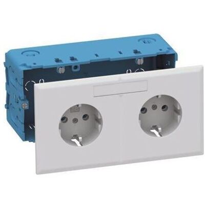 GGK - 36782 KSE-P/Dialog-Schuko - 2-fach - RAL 9010 - Steckdose GGK - 36782 KSE-P/Dialog-Schuko - 2-fach - RAL 9010 - Steckdose