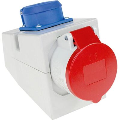 Bachmann 910.002 Wand-Steckdose - Blau - IEC 309 16A Bachmann 910.002 Wand-Steckdose - Blau - IEC 309 16A