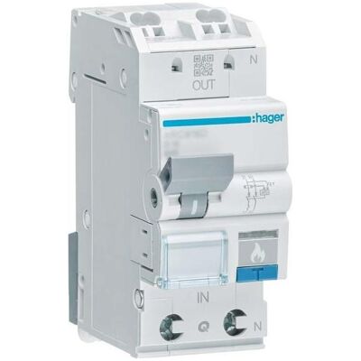 Hager ARC970D - Schutzschalter - AFDD mit LS-Schalter 1P+N 6kA Hager ARC970D - Schutzschalter - AFDD mit LS-Schalter 1P+N 6kA