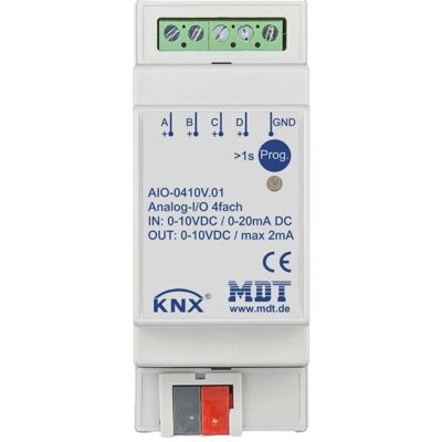 MDT AIO-0410V.01 - 4-fach Analog I/O - Schaltaktor MDT AIO-0410V.01 - 4-fach Analog I/O - Schaltaktor