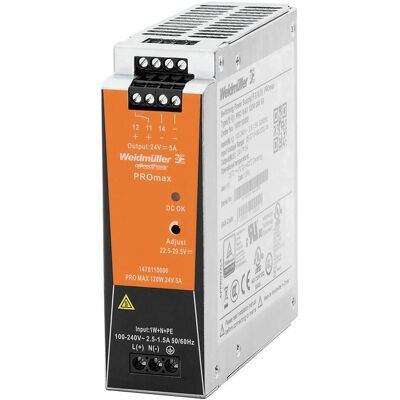 Weidmüller PRO TOP3 240W 24V 10A Schaltnetzteil - 24V/10A, 240W, 3-phasig Weidmüller PRO TOP3 240W 24V 10A Schaltnetzteil - 24V/10A, 240W, 3-phasig