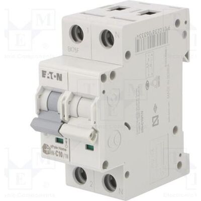 Eaton Schutzschalter, Leistungsschalter 1P+N C 10A 6kA AC xPole Home HN-C10 Eaton Schutzschalter, Leistungsschalter 1P+N C 10A 6kA AC xPole Home HN-C10