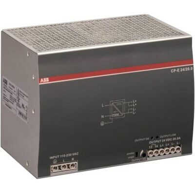 ABB, Systemstromversorgung, Schaltnetzteil Serie CP-E 24VDC 20A ABB, Systemstromversorgung, Schaltnetzteil Serie CP-E 24VDC 20A