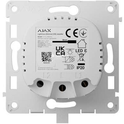 AJAX Lichtschalter + Storenschalter, LightCore Dimmer vertikal (weiss) AJAX Lichtschalter + Storenschalter, LightCore Dimmer vertikal (weiss)