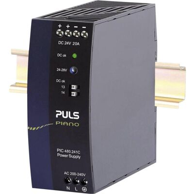 PULS, Systemstromversorgung, PIANO PSU, 480W, 24Vdc, 20 A PULS, Systemstromversorgung, PIANO PSU, 480W, 24Vdc, 20 A