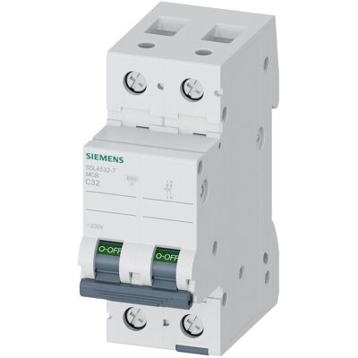 Siemens 5SL4532-7 Leitungsschutzschalter - 230V, 32A, 1+N Siemens 5SL4532-7 Leitungsschutzschalter - 230V, 32A, 1+N