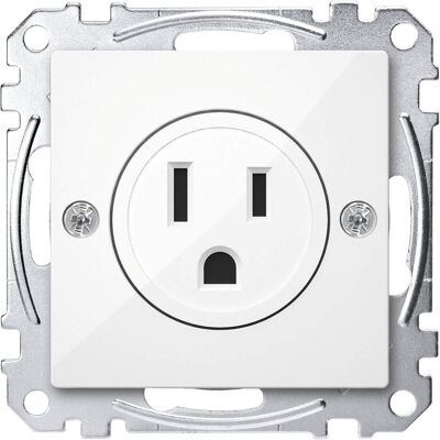Merten MEG2151-0319 Weiße Amerikanischer Standard Steckdose - Elektrische Steckdose Merten MEG2151-0319 Weiße Amerikanischer Standard Steckdose - Elektrische Steckdose