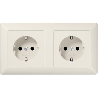JUNG AS 1522 - Kanal-SCHUKO-Steckdose 2-fach 16A 250V - Electrical Outlet JUNG AS 1522 - Kanal-SCHUKO-Steckdose 2-fach 16A 250V - Electrical Outlet