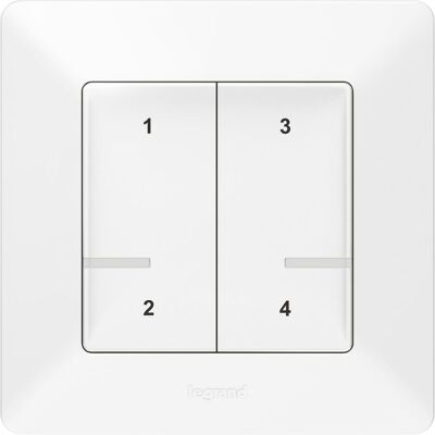 Legrand 752168 Ultraweiß Funk-Szenentaster für Valena Life Legrand 752168 Ultraweiß Funk-Szenentaster für Valena Life