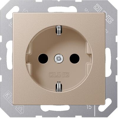 JUNG - A 1521 CH - champagner - Schuko-Steckdose - Steckdose JUNG - A 1521 CH - champagner - Schuko-Steckdose - Steckdose
