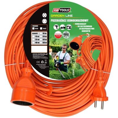 AWTOOLS 25m Gartenverlängerungskabel - Ohne Erdung AWTOOLS 25m Gartenverlängerungskabel - Ohne Erdung