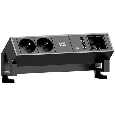 Bachmann 902.432 - Steckdosenleiste mit 2 USB und 2 Erdung UK-Steckdosen - Steckdosenleiste Bachmann 902.432 - Steckdosenleiste mit 2 USB und 2 Erdung UK-Steckdosen - Steckdosenleiste