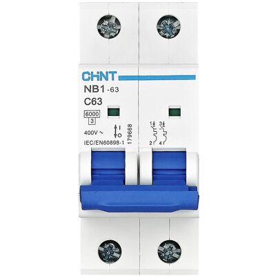 Chint NB1-63 2P C6 - Leitungsschutzschalter Chint NB1-63 2P C6 - Leitungsschutzschalter