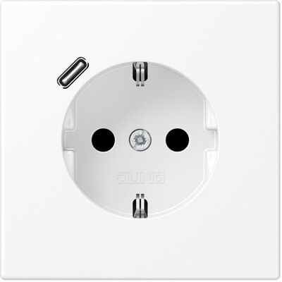 Jung LS1520-18CWWM Steckdose mit USB C - IP20 Weiß Jung LS1520-18CWWM Steckdose mit USB C - IP20 Weiß