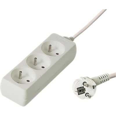 PremiumCord PP3-10 Weiß Steckdosenleiste - Power Extension PremiumCord PP3-10 Weiß Steckdosenleiste - Power Extension