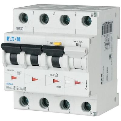 Eaton - FRBM6-D16/3N/003-A - 16A - 30mA - Circuit breaker Eaton - FRBM6-D16/3N/003-A - 16A - 30mA - Circuit breaker