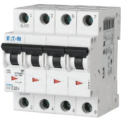 Eaton - FAZ-Z8/4 - 8A - 4p - Leitungsschutzschalter Eaton - FAZ-Z8/4 - 8A - 4p - Leitungsschutzschalter