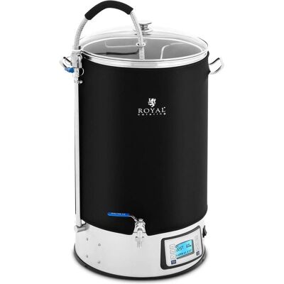 Royal Catering Braukessel mit Isolierung Bierbrauanlage Heimbrauanlage 60 L Edelstahl 3000 W, Getränkespender, Schwarz Royal Catering Braukessel mit Isolierung Bierbrauanlage Heimbrauanlage 60 L Edelstahl 3000 W, Getränkespender, Schwarz