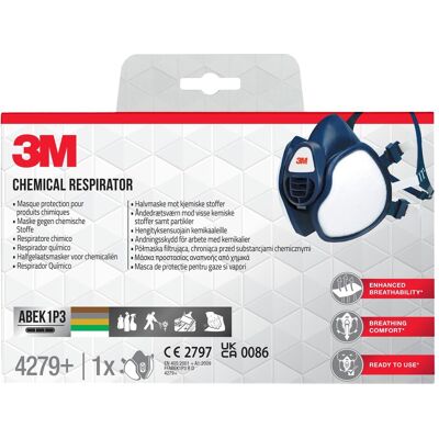3M Atemschutzmaske, Atemschutzmaske (ABEK1, ABEK1P3, 1x) 3M Atemschutzmaske, Atemschutzmaske (ABEK1, ABEK1P3, 1x)