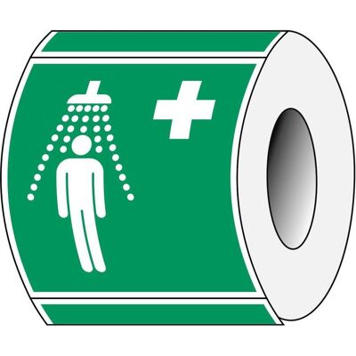 Brady, Sicherheitskennzeichnung, ISO 7010 PIC E012 B-7541 ISO Sicherheitskennzeichnung - Notdusche Laminierter Polyester Brady, Sicherheitskennzeichnung, ISO 7010 PIC E012 B-7541 ISO Sicherheitskennzeichnung - Notdusche Laminierter Polyester