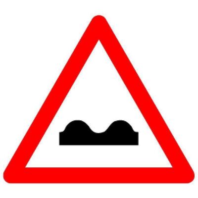 BRW, Sicherheitskennzeichnung, Signaltafel Unebene Fahrbahn 1.06 BRW, Sicherheitskennzeichnung, Signaltafel Unebene Fahrbahn 1.06