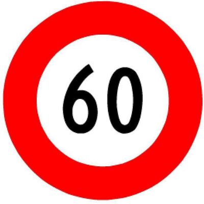 BRW, Sicherheitskennzeichnung, Signaltafel Höchstgeschwindigkeit 2.30 BRW, Sicherheitskennzeichnung, Signaltafel Höchstgeschwindigkeit 2.30