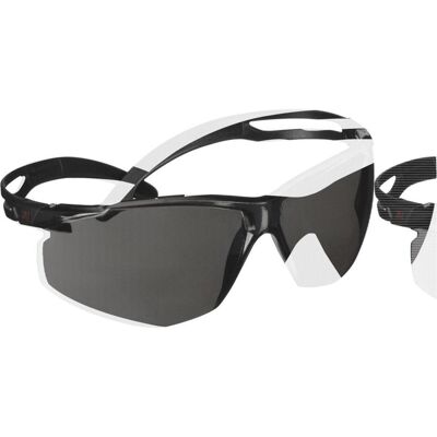 3M Schutzbrille + Gesichtsschutz, SecureFit SF502SGAF-BLK Schutzbrille mit Antibeschlag-Schutz Schwarz 3M Schutzbrille + Gesichtsschutz, SecureFit SF502SGAF-BLK Schutzbrille mit Antibeschlag-Schutz Schwarz