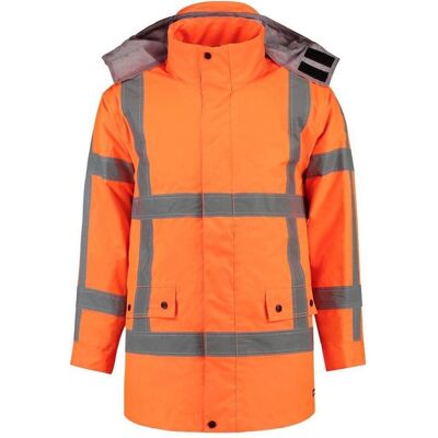 Tricorp, Arbeitsjacke, Parka RWS - Workwear - 403005 - Fluor Orange - Grösse L. (L) Tricorp, Arbeitsjacke, Parka RWS - Workwear - 403005 - Fluor Orange - Grösse L. (L)