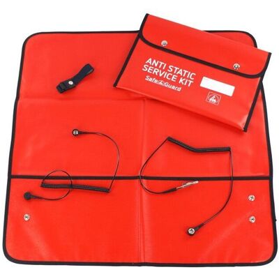 Safeguard, Zubehör Arbeitsschutz, ESD-Service Kit, Arbeitsmatte, einfache Krokodilklemme, Vinyl, rot, 610 x 610 mm (Statikschutz) Safeguard, Zubehör Arbeitsschutz, ESD-Service Kit, Arbeitsmatte, einfache Krokodilklemme, Vinyl, rot, 610 x 610 mm (Statikschutz)