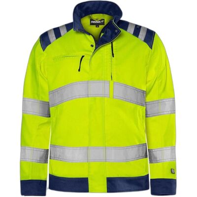 Fristads, Warnweste, High Vis Green Jacke Kl. 3 4067 GPLU Grösse 5XL Warnschutz-Gelb/Marine (5XL) Fristads, Warnweste, High Vis Green Jacke Kl. 3 4067 GPLU Grösse 5XL Warnschutz-Gelb/Marine (5XL)