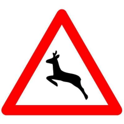BRW, Sicherheitskennzeichnung, Signaltafel Wildwechsel 1.24 BRW, Sicherheitskennzeichnung, Signaltafel Wildwechsel 1.24