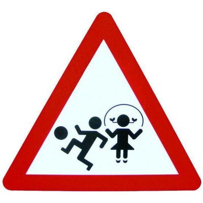 BRW, Sicherheitskennzeichnung, Signaltafel Achtung Kinder BRW, Sicherheitskennzeichnung, Signaltafel Achtung Kinder