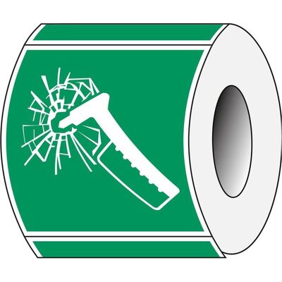 Brady, Sicherheitskennzeichnung, E/E025/NT/PE-100X100-250, B-7541, ISO-Sicherheitsschild – Notfallhammer, Polyester laminiert Brady, Sicherheitskennzeichnung, E/E025/NT/PE-100X100-250, B-7541, ISO-Sicherheitsschild – Notfallhammer, Polyester laminiert