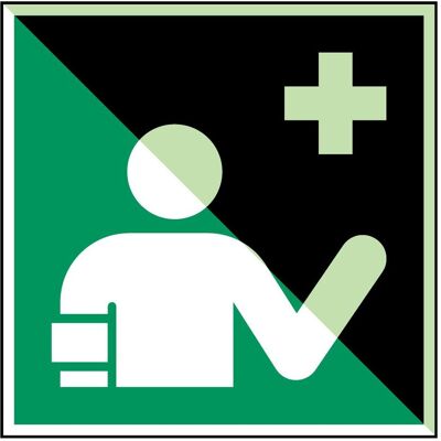 Brady, Sicherheitskennzeichnung, ISO Safety Sign - First aid Brady, Sicherheitskennzeichnung, ISO Safety Sign - First aid
