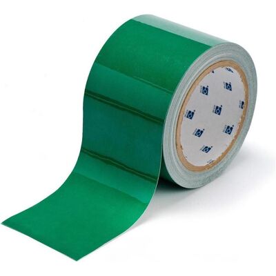 Brady, Sicherheitskennzeichnung, B-3, Bodenmarkierbänder, Vinyl, Grün, 76.20 mm x 30.48 m Brady, Sicherheitskennzeichnung, B-3, Bodenmarkierbänder, Vinyl, Grün, 76.20 mm x 30.48 m