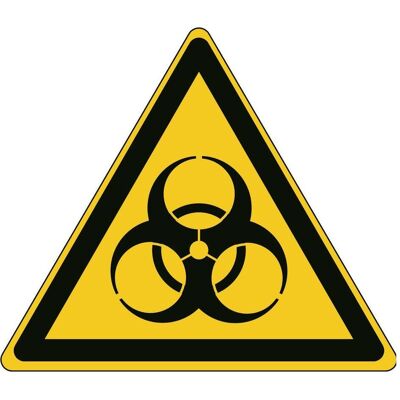 Brady, Sicherheitskennzeichnung, ISO-Sicherheitsschild - Warnung vor Biogefährdung Brady, Sicherheitskennzeichnung, ISO-Sicherheitsschild - Warnung vor Biogefährdung