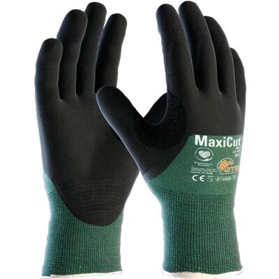 ATG, Schutzhandschuhe, Schnittschutzhandschuhe MaxiCutOil™ 44-305 Grösse 9 grün/schwarz EN 388 PSA-Kategorie II (9) ATG, Schutzhandschuhe, Schnittschutzhandschuhe MaxiCutOil™ 44-305 Grösse 9 grün/schwarz EN 388 PSA-Kategorie II (9)