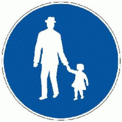 BRW, Sicherheitskennzeichnung, Signaltafel Fussweg 2.61 BRW, Sicherheitskennzeichnung, Signaltafel Fussweg 2.61